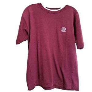 Vintage 80's Outback Red Burgundy Classic Crew Neck Short Sleeve Logo Shirt
